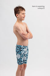 Boys Swim Jammers- Chlorine Resistant Swimwear - Winter Blast